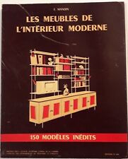 Livre Les Meubles de l'Intérieur Moderne - E.MANDIN - Années 1950