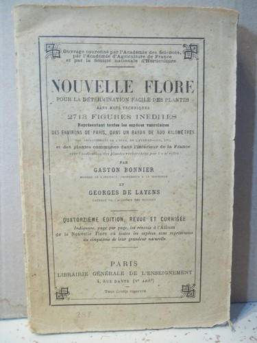 Bonnier nouvelle flore pour - bonnier.,