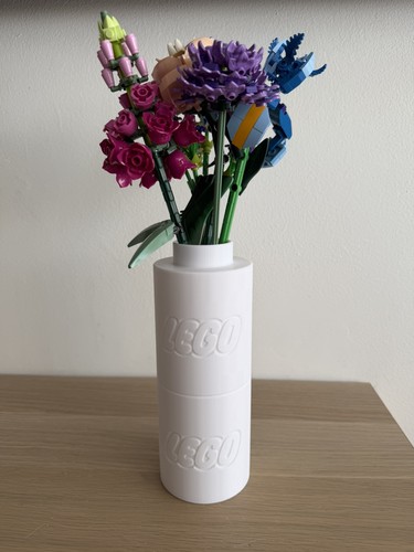 Vase double écriture lego