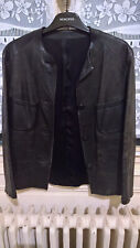 Veste en Cuir noir Femme Taille 38/40 Vintage