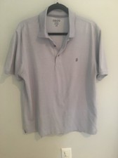 Izod Mens Performance Polo Grayish Purple Size Large