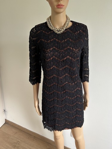 Robe noire marron en - et,