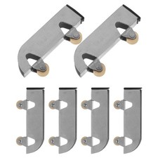  Lot de 6 roulettes de rechange pour portes coulissantes en verre : poulie de