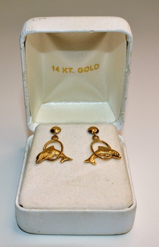 Solide 14k percé pendantes - solide,