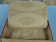 TRES RARE INTROUVABLE ENSEMBLE PARURE ANCIENNE XIXème BERCEAU LIT BEBE DENTELLE 