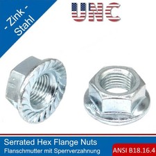 UNC Écrou Hex Avec Bride Et