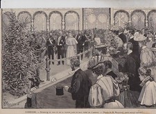 1896  --  CHERBOURG  RECEPTION DU TSAR ET TSARINE A L ARSENAL  3B772