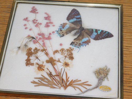 Vintage tableau suisse fleurs - tableau,