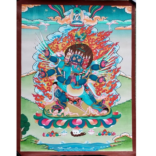 Thangka vajra peint - peint, À