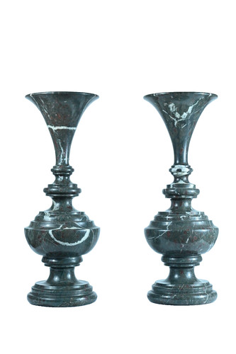 Paire vase lampe marbre du - vase,