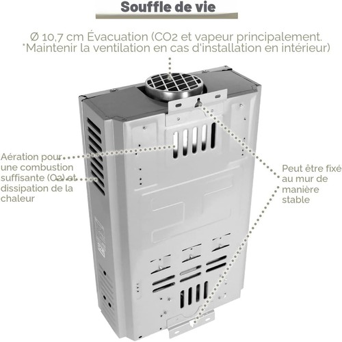 Chauffe eau gaz - chauffe-eau, 12lpm