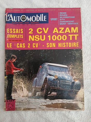 Automobile 244 1966 2cv - l'automobile, n°244