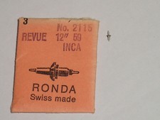 Revue Thommen balance staff 59 inca Axe de balancier Unruhwelle Ronda 2115