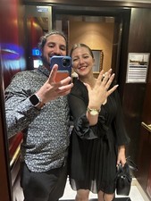 Bague de fiançailles or blanc