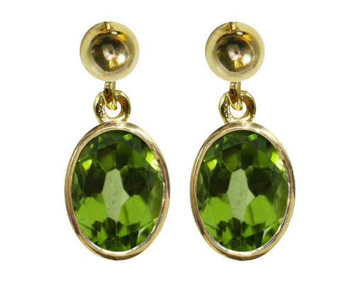 9ct jaune naturel péridot - jaune,