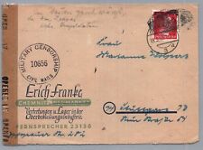 Dt. Reich US Censure - industrie du vêtement Chemnitz - censure de mars 1945 !