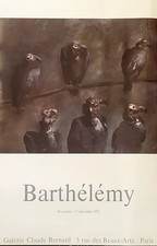 Gérard Barthélémy, affiche originale 1973, Galerie Claude Bernard, Paris