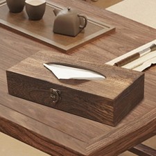 Boîte à mouchoirs en bois