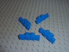 4 x Bracket Bleu LEGO Réf 2436 Set 6394/4048/8154/8018/1680/1877/4099/4850/4854
