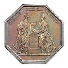 France - jeton - Banque de France An VIII - La sagesse fixe la fortune - argent