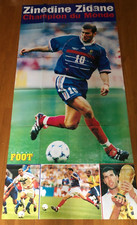 PLANTE FOOT Spécial FRANCE 98 )) Poster Géant les Bleus / ZIDANE 1.74 X 0.86 m