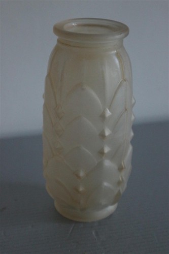 Ancien vase verre dépoli - vase, en