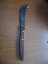 Beau couteau à fromage "32 Trente deux Dumas Ainé" en inox et bois 20,5 cm 