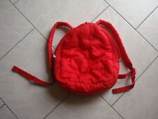 SAC A DOS ROUGE - PETITS COEURS PETITE FILLE BENETTON - TOUT DOUBLE REGLABLE
