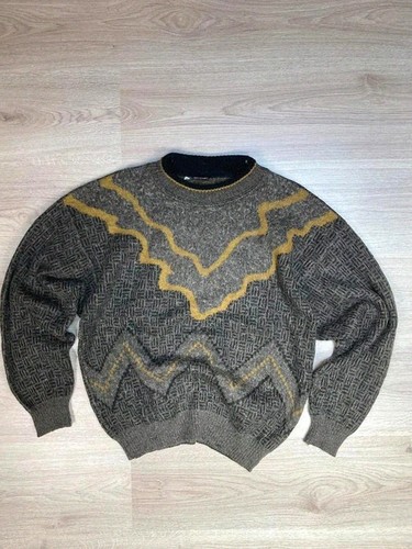 Pull vintage laine - motifs, /