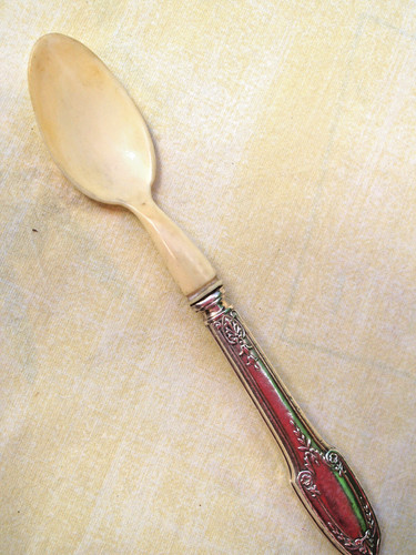 Ancienne cuillère argent - cuillère,
