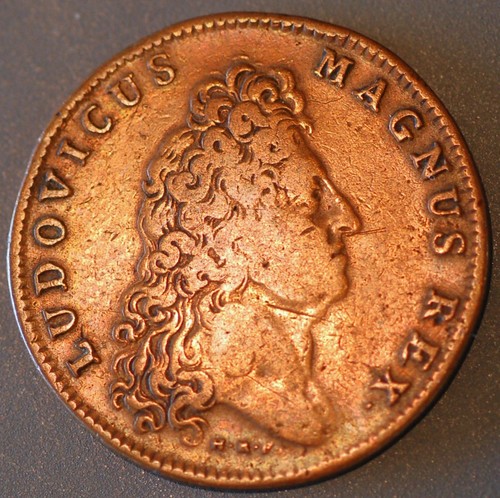 France jeton louis xiv 1710 - louis,