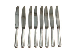 CHRISTOFLE AMERICA Set 8x Table Dinner Knives - Brilliant luster - Silverplated