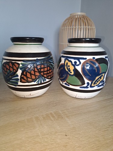Paire vases art déco en - paire,