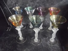 7 verres couleurs  liqueur ou
