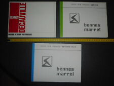 BENNES MARREL et DECAUVILLE 3 devis tarifs sur chassis SAVIEM -MAN 1970