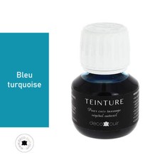 Teinture base aqueuse Deco Cuir - BLEU TURQUOISE