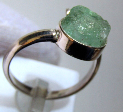 Bague argent 925 émeraude - en,