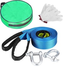 Corde Remorquage Sangle 5M 8T Bande Traction de Voiture Cable Traction Sangle