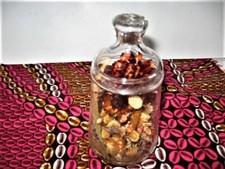 flacon en verre avec couvercle