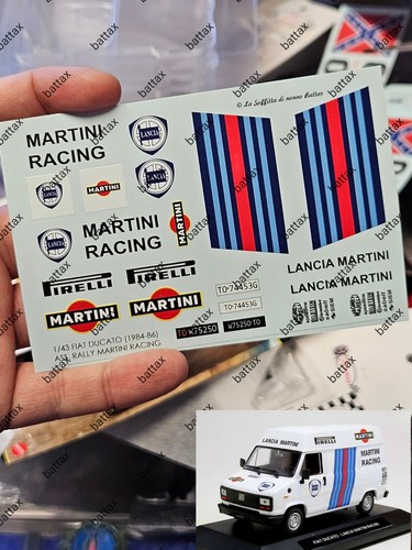 Décalques x fiat - 1/43,