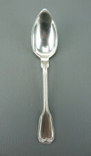 Cuillère dessert en métal argenté ERCUIS FRANCE, modèle Filet (Chinon).