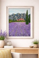 Champ de lavande, Paysage