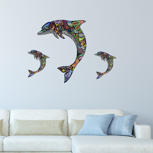 Stickers porte douche - , de