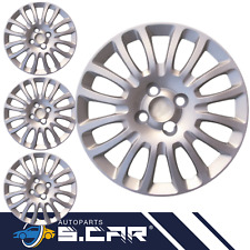 Lot De 4 Enjoliveurs 15'' Pour Grande Punto Evo Compatible Gris