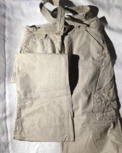 Pantalon spot beige - beige, brodé