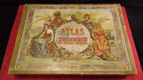Ancien jeu atlas geographique - ancien,