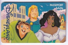 DISNEY PARIS PASS CARTE / CARD .. ADULTE QUASIMODO NOTRE DAME S089629 19/02/97