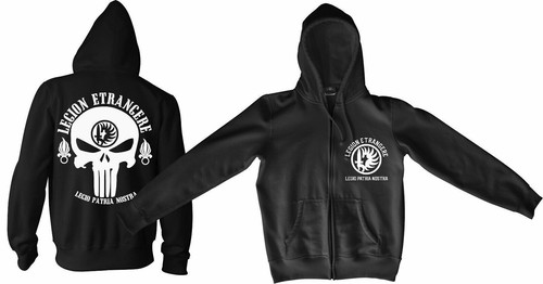 Legion etrangere skull zip - legion,