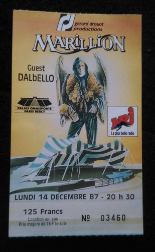 Ticket billet place concert - billet,