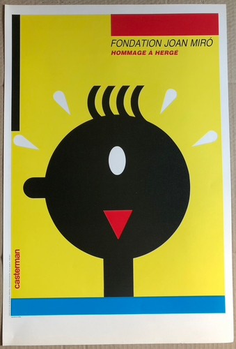 Tintin affiche exposition - tintin,